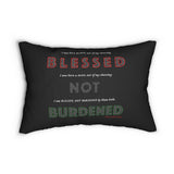 BLACK MAN RBG LUMBAR PILLOW