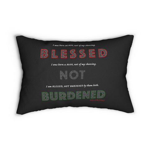 BLACK MAN RBG LUMBAR PILLOW