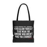 MAKE YOU STRONGER TOTE BAG