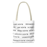 BLACK MAGIC - BLACK LETTERS TOTE BAG