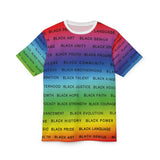 BLACK MAGIC RAINBOW BLACK AOP UNISEX T-SHIRTS