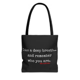 TAKE A DEEP BREATH (CLEAN) TOTE BAG
