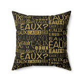 EAUX - GOLD THROW PILLOW