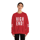 HIGH END WHITE UNISEX SWEATSHIRT