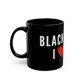 BLACK PEOPLE I LOVE YOU - WHITE CERAMIC MUG - BLACK 110Z