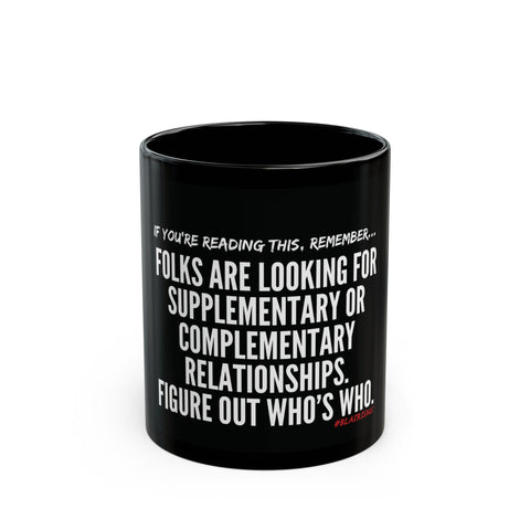 FIGURE OUT CERAMIC MUG-BLACK 15OZ