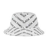 BLACK MAGIC - BLACK LETTERS AOP BUCKET HAT