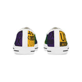 EAUX - BLACK ON MARDI GRAS  LOW-TOP SNEAKERS WHITE-SOLE