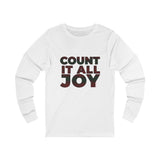 COUNT IT ALL JOY-RBG UNISEX LONG SLEEVE T-SHIRTS