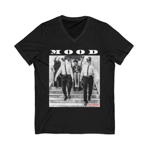 MOOD - BLACK UNISEX V-NECK T-SHIRT