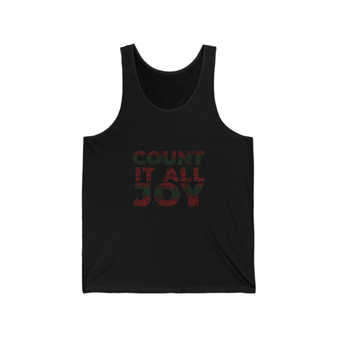 COUNT IT ALL JOY-RBG UNISEX TANK TOP