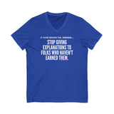 EXPLANATION UNISEX V-SHIRT T-SHIRTS