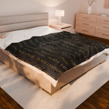 BLACK MAGIC - BLACK GOLD PLUSH BLANKET