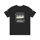 REACH FOR SOMETHING WHITE GOLD UNISEX SHORT SLEEVE T-SHIRTS