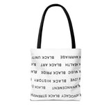 BLACK MAGIC - BLACK LETTERS TOTE BAG