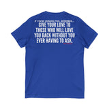 GIVE YOUR LOVE UNISEX V-NECK T-SHIRTS