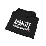Audacity_white UNISEX HOODIE