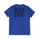 HIGH END BLACK UNISEX V-NECK T-SHIRTS
