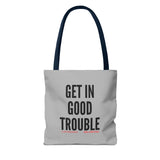 GET IN GOOD TROUBLE - BLACK TOTE BAG