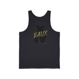 V EAUX IV- BLACK W/ GOLD EAUX UNISEK TANK TOP
