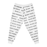 BLACK MAGIC - BLACK LETTERS ATHLETIC JOGGERS
