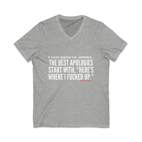 BEST APOLOGIES UNISEX V-NECK T-SHIRT