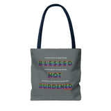 BLACK QUEER RAINBOW TOTE BAG