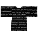 BLACK MAGIC WHITE LETTERS KIMONO