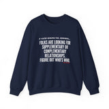 FIGURE OUT UNISEX SWEATSHIRT