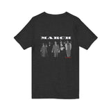 MARCH - WHITE UNISEX V-NECK T-SHIRT
