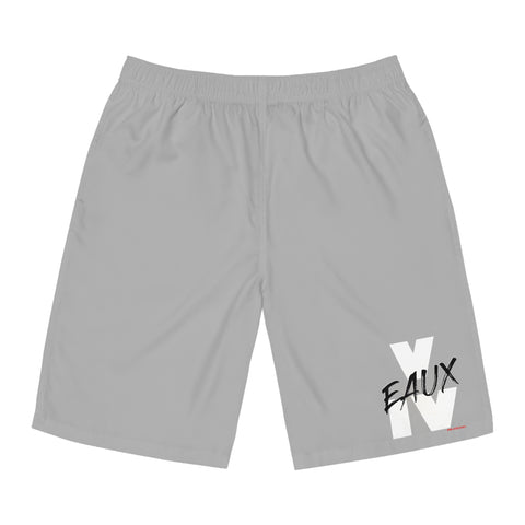 V EAUX IV - WHITE W/ BLACK EAUX BOARD SHORTS