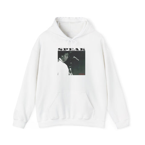 SPEAK - BLACK UNISEX HOODIE