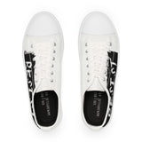 RESIST - BLACK LOW-TOP SNEAKERS - WHITE SOLE