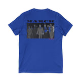 MARCH - BLACK UNISEX V-NECK T-SHIRT