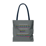 BLACK QUEER RAINBOW TOTE BAG