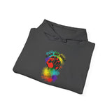 BLACK GAY PROUD FIST UNISEX HOODIE