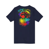 BLACK GAY PROUD FIST UNISEX V-NECK T-SHIRTS