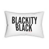 BLACKITY BLACK - BLACK LUMBAR PILLOW