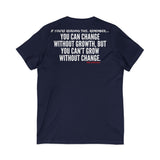 GROWTH AND CHANGE UNISEX V-NECK T-SHIRTS