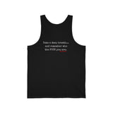 TAKE A DEEP BREATH UNISEX TANK TOP