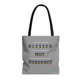 BLACK WOMAN RAINBOW TOTE BAG