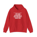 EXPLANATION UNISEX HOODIE