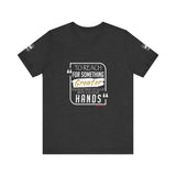REACH FOR SOMETHING WHITE GOLD UNISEX SHORT SLEEVE T-SHIRTS