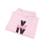 V EAUX IV - BLACK W/ PINK EAUX UNISEX HOODIE