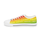 BLACK MAGIC RAINBOW WHITE LOW TOP SNEAKER WHITE SOLE