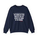 JOY IN THE MIRROR UNISEX SWEATSHIRT