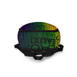 EAUX - BLACK ON MARDI GRAS BOOKBAG