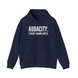 Audacity_white UNISEX HOODIE