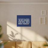 BEST APOLOGIES CANVAS ART