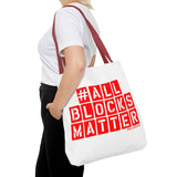 #AllBlocksMatter Tote Bag - Empowering AOP Design for Activism